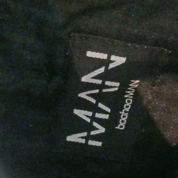 BoohooMAN Straight Gray & Black Pants - Picture 5 of 5